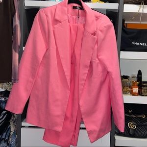 Pink Missguided Blazer set NEW WITH TAGS